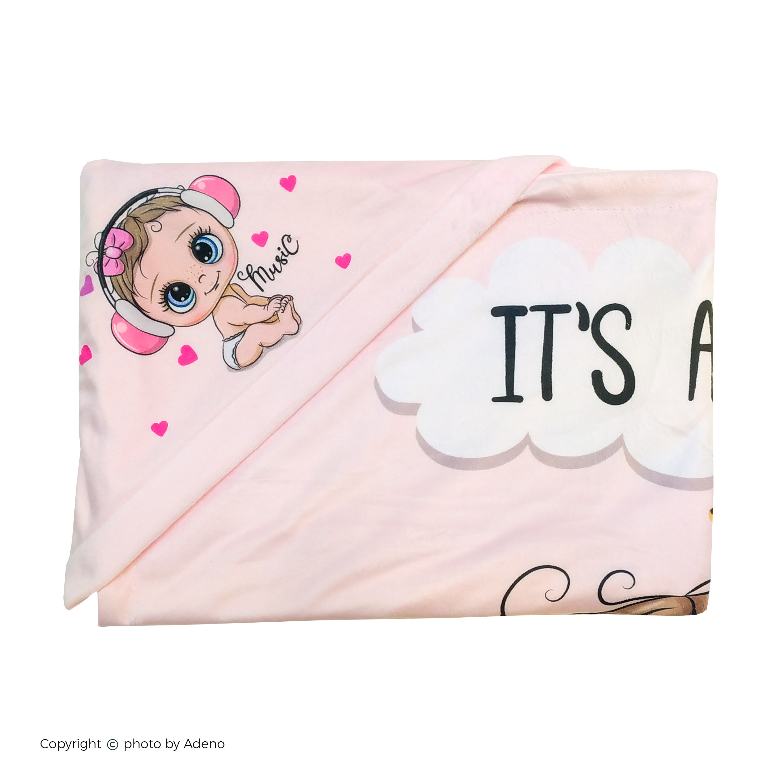 سرویس خواب نوزاد آدنو مدل its a girl مجموعه 3عددی
