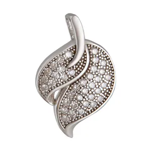 آویز گردنبند نقره زنانه  بازرگانی میلادی مدل برگ کد PKR_207 