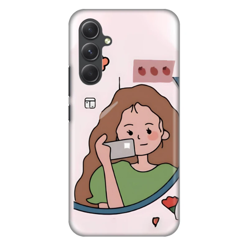 کاور طرح دختر کد DIMO-005 مناسب برای گوشی موبایل سامسونگ Galaxy A54 