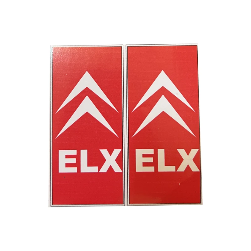 برچسب پلاک خودرو قطعه سازان کبیر مدل CHS-ELXRED-1083 بسته 2 عددی