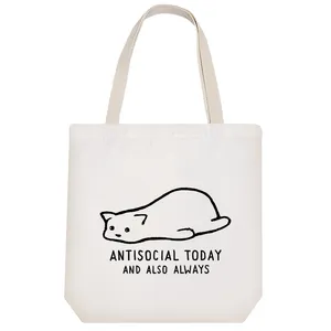 ساک خرید خندالو طرح گربه اجتماع گریز کد 3441