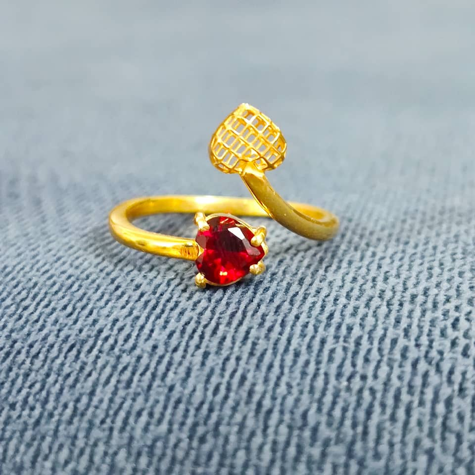 انگشتر طلا 18 عیار زنانه قیراط مدل GH178