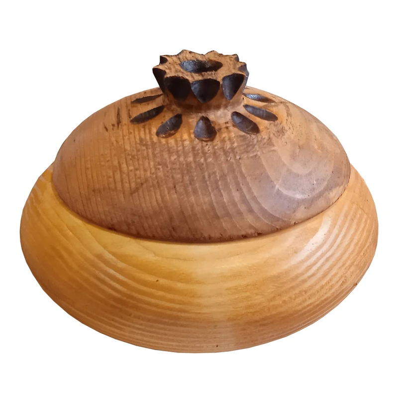 قندان چوبی مدل انار