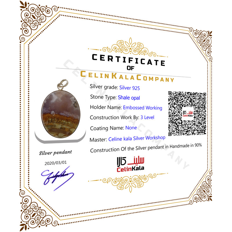 آویز گردنبند نقره زنانه سلین کالا مدل ce-shaj11