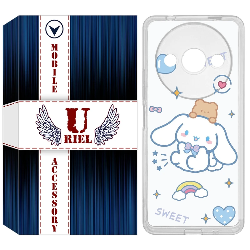 کاور یوریل مدل Clear کد 24 طرح خرگوش بامزه مناسب برای گوشی موبایل شیائومی Redmi A3 / A3x
