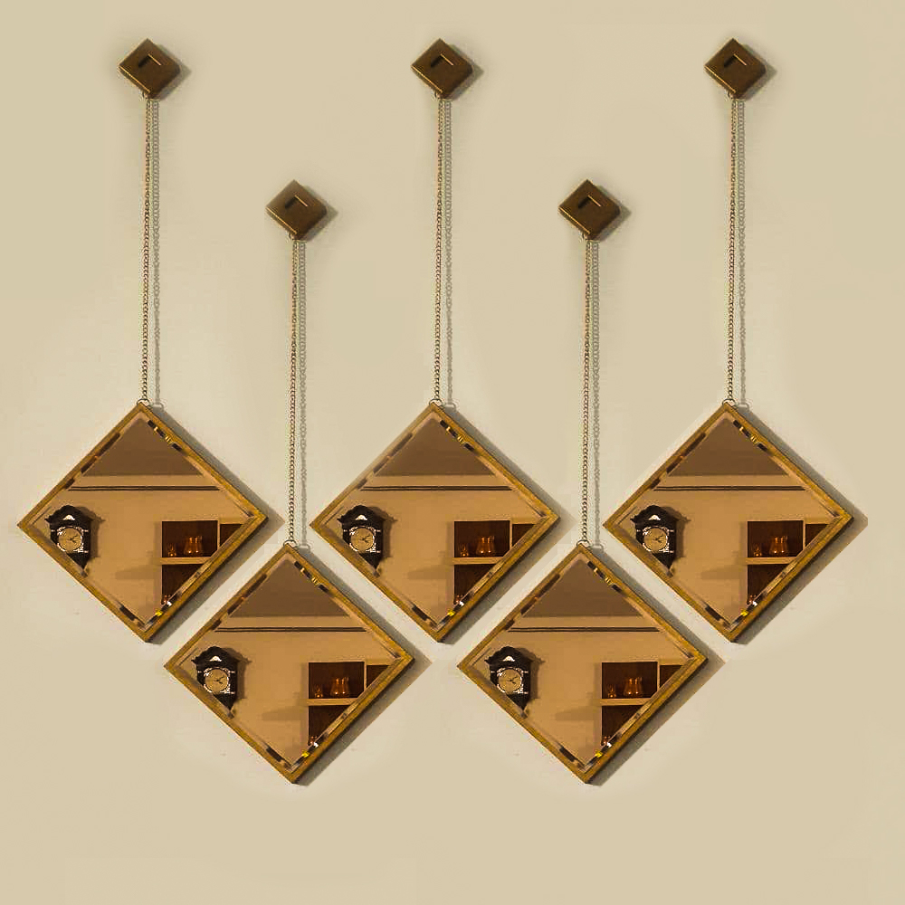 آینه دکوراتیو مدل KL561 بسته 5 عددی