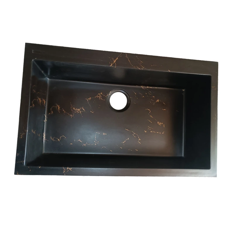 سینک ظرفشویی گرانیت توکار یک لگنه مدل MAK_bgv