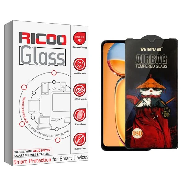 محافظ صفحه نمایش ریکو مدل RiC2 Airbag مناسب برای گوشی موبایل شیائومی Redmi 13C / Poco C65