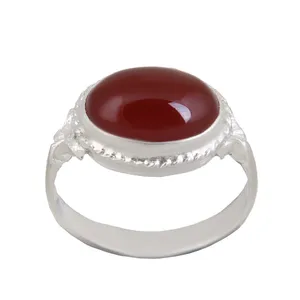 انگشتر نقره مردانه بازرگانی میلادی مدل عقیق یمنی کد AM_2665