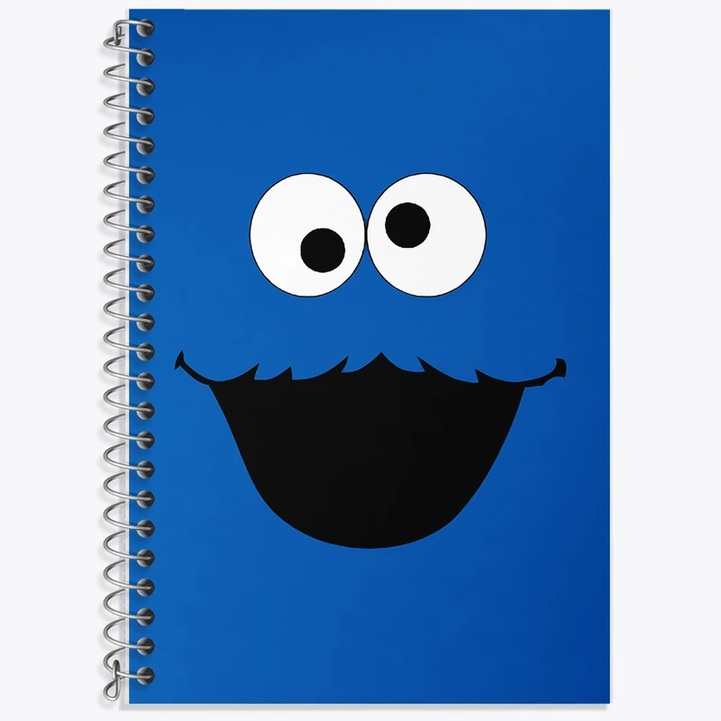 دفتر نت موسیقی 50 برگ خندالو طرح شکلک بامزه ی آبی کد N5205