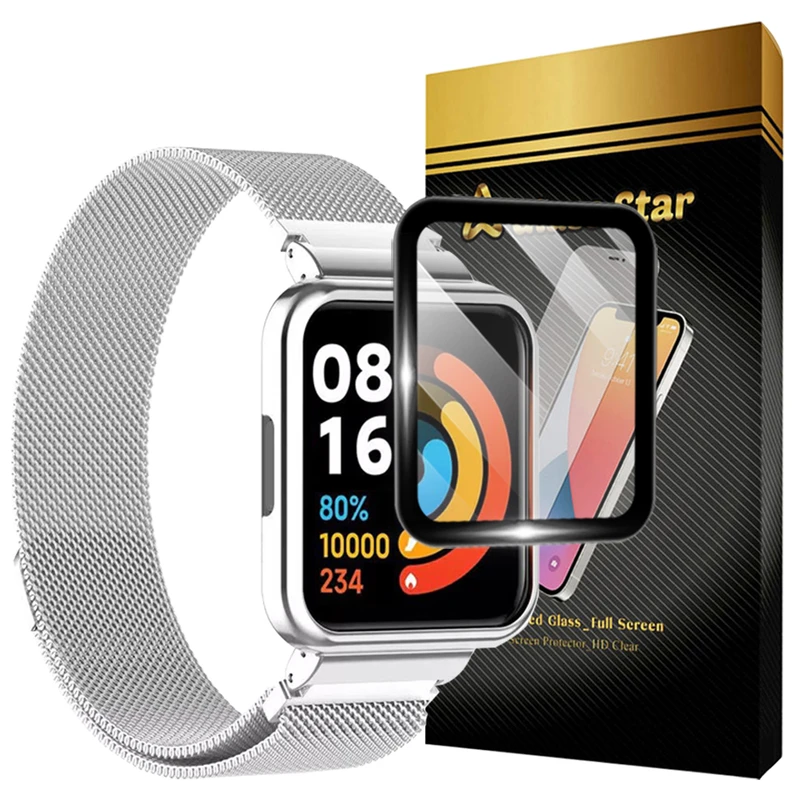 محافظ صفحه نمایش گلس استار مدل GWPM مناسب برای ساعت هوشمند شیائومی Redmi Watch 2 Lite