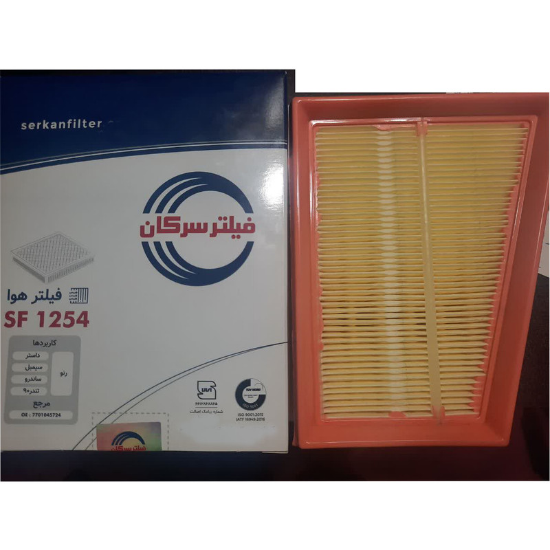 فیلتر هوا خودرو سرکان مدل1254 SF مناسب برای ال 90