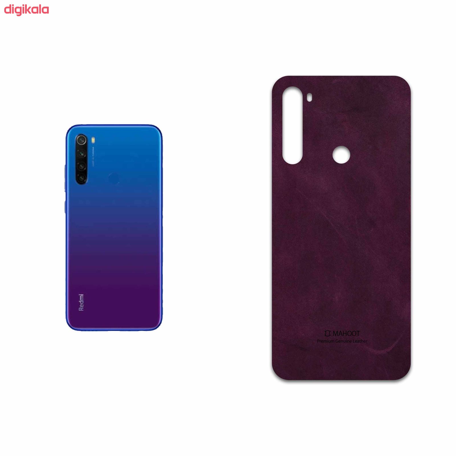 برچسب پوششی ماهوت مدل Red Violet Buffalo Leather مناسب برای گوشی موبایل شیائومی Redmi Note 8T main 1 1