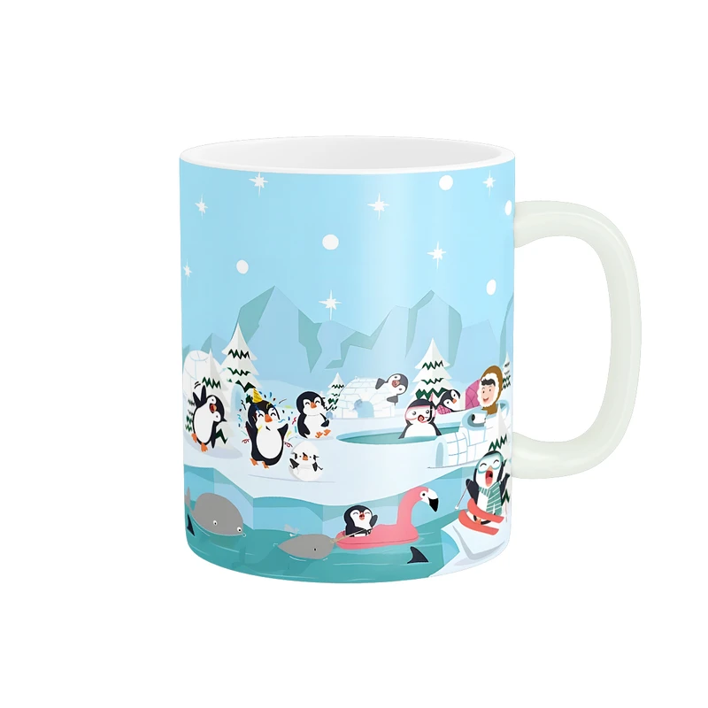 ماگ طرح اردوی زمستانی پنگوین ها کد 1500