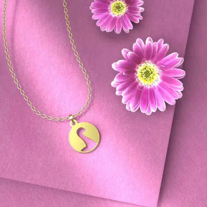 گردنبند طلا 18 عیار زنانه مدوپد مدل مرغ کد B3-1-1184