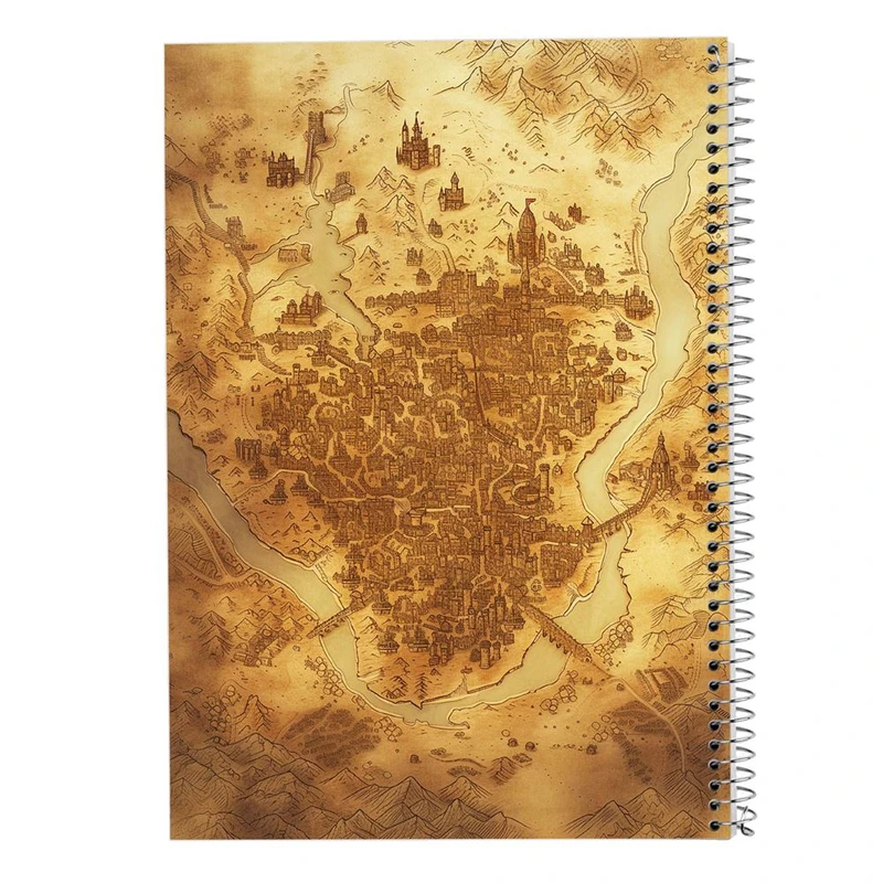 دفتر ژورنال نویسی 50 برگ مدوپد مدل نقطه ای طرح نقشه کد DF15513