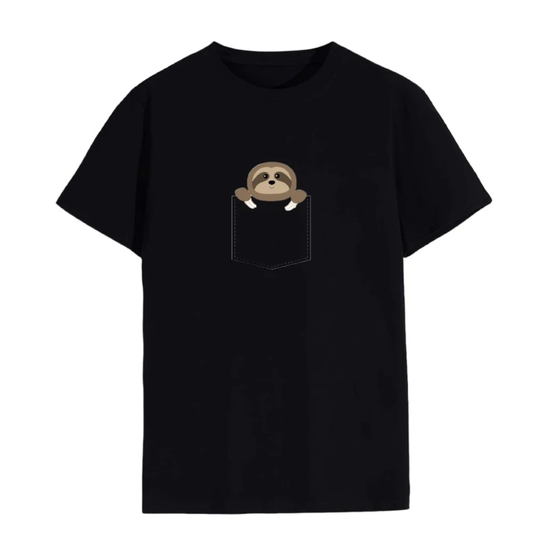 تی شرت لانگ زنانه مدل تنبل جیبی