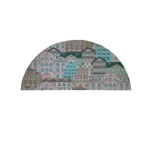 پادری مدل نیم دایره طرح آپارتمان کد 9375 سایز 90×45 سانتی متر