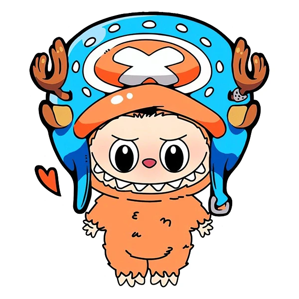 استیکر پارچه و لباس پاد آفرین طرح لبوبو لابوبو کد 2500