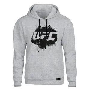 هودی مردانه مدل UFC کد F115 رنگ طوسی