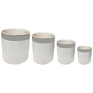 گلدان مدل استوانه  مجموعه 4 عددی