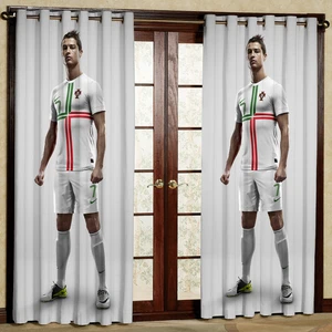 پرده مدل فوتبالی هازان پانچی کد 4661 سایز 140x200 سانتی متر