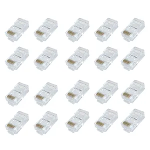 کانکتور شبکه cat5 مدل RJ45 بسته 20 عددی