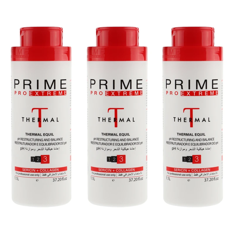 کراتین مو پرایم پرو اکسترمی مدل THERMAL حجم 1100 میلی لیتر مجموعه 3 عددی