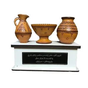 تندیس سفال مدل 3 تکه کلپورگان