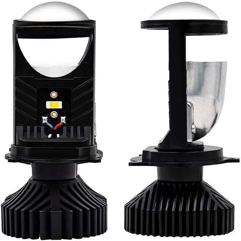 هدلایت سام اسپرت مدل لنزدار پایه H4 مجموعه دو عددی