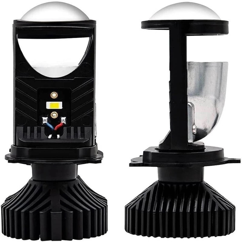 هدلایت سام اسپرت مدل لنزدار پایه H4 مجموعه دو عددی