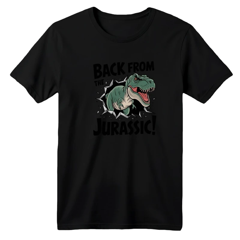 تی شرت آستین کوتاه یقه گرد  بچگانه مدل دایناسور