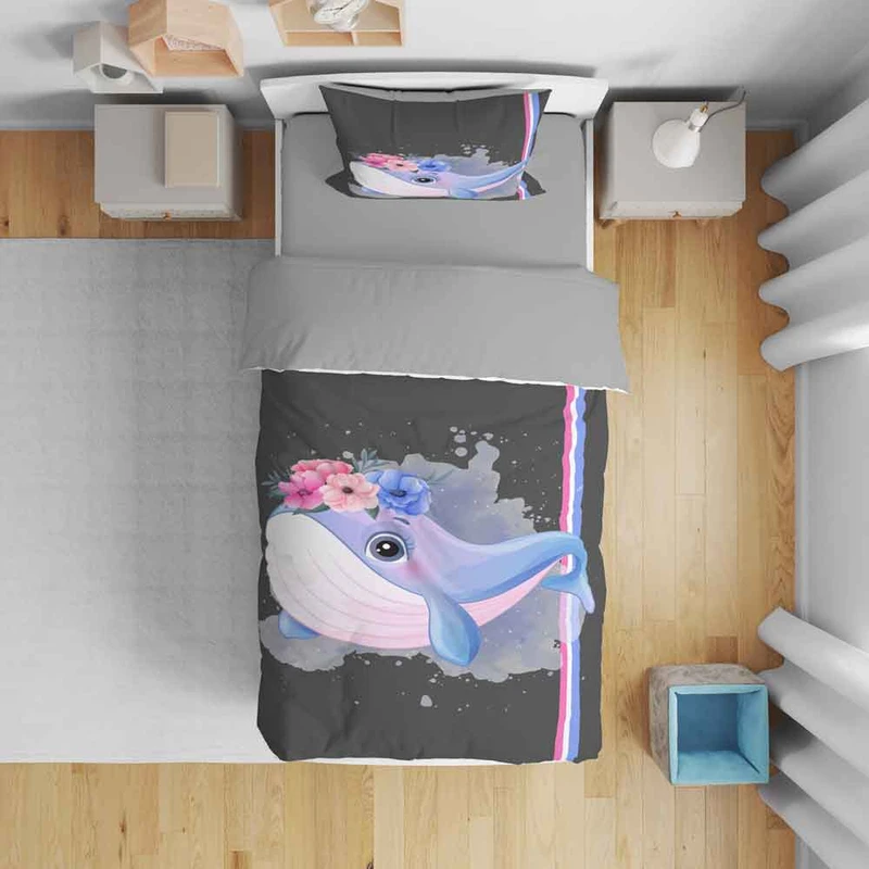 سرویس روتختی نوپه هوم  مدل کارتونی  T5960 تک نفره 5 تکه