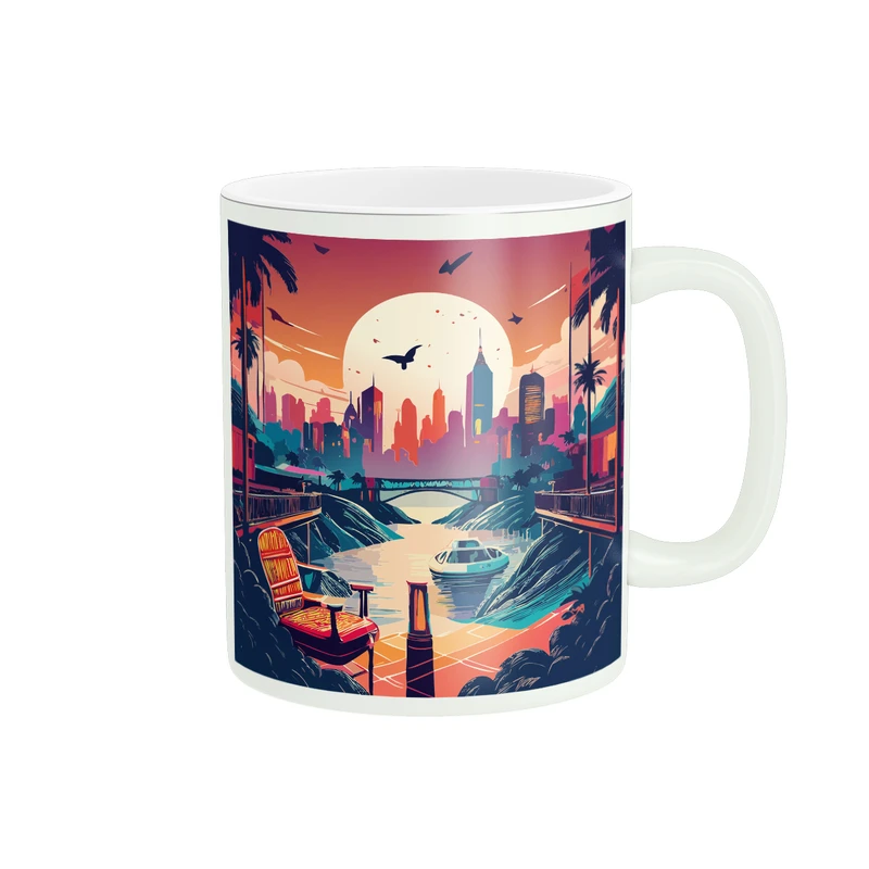 ماگ مدل منظره گرافیکی کد 543