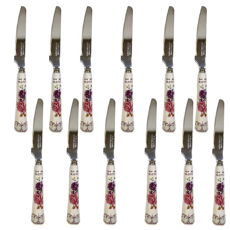 کارد میوه خوری فالکون مدل سرامیکی بسته 12 عددی