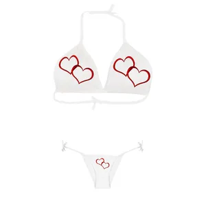 ست شورت و سوتین زنانه مدل قلب کد 83 AAA