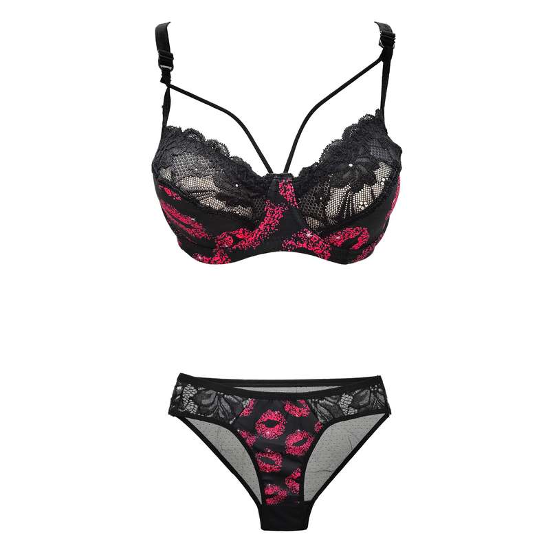 ست شورت و سوتین زنانه مدل lips