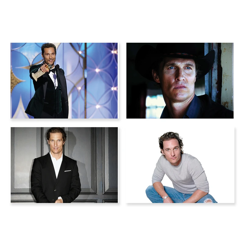 پوستر طرح متیو مک کانهی کد A-2246-Matthew McConaughey مجموعه 4 عددی