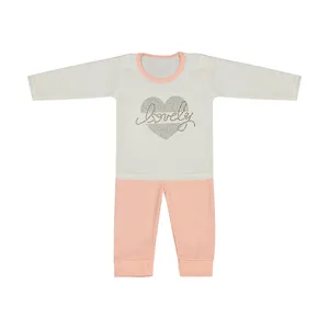 ست تی شرت و شلوار نوزادی دخترانه کد 27