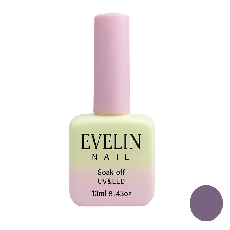 لاک ژل براق ناخن اولاین مدل 13M شماره 40 رنگ دودی بنفش