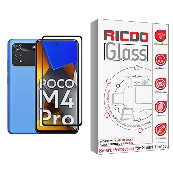 محافظ صفحه نمایش ریکو مدل Ricoo Glass MIX001 مناسب برای گوشی موبایل شیائومی Poco M4 Pro