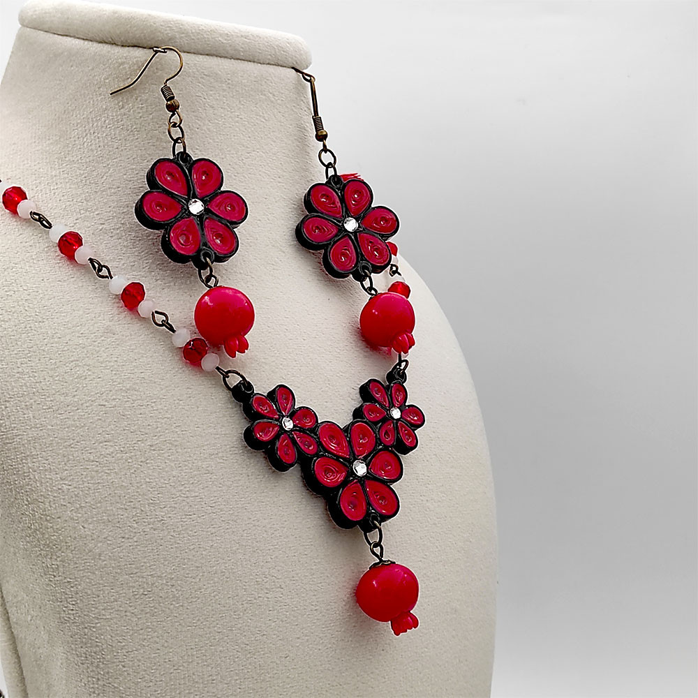 نیم ست زنانه مدل گل انار یلدا