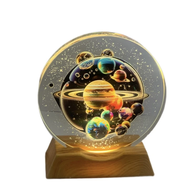 آباژور رومیزی مدل کریستال کهکشان