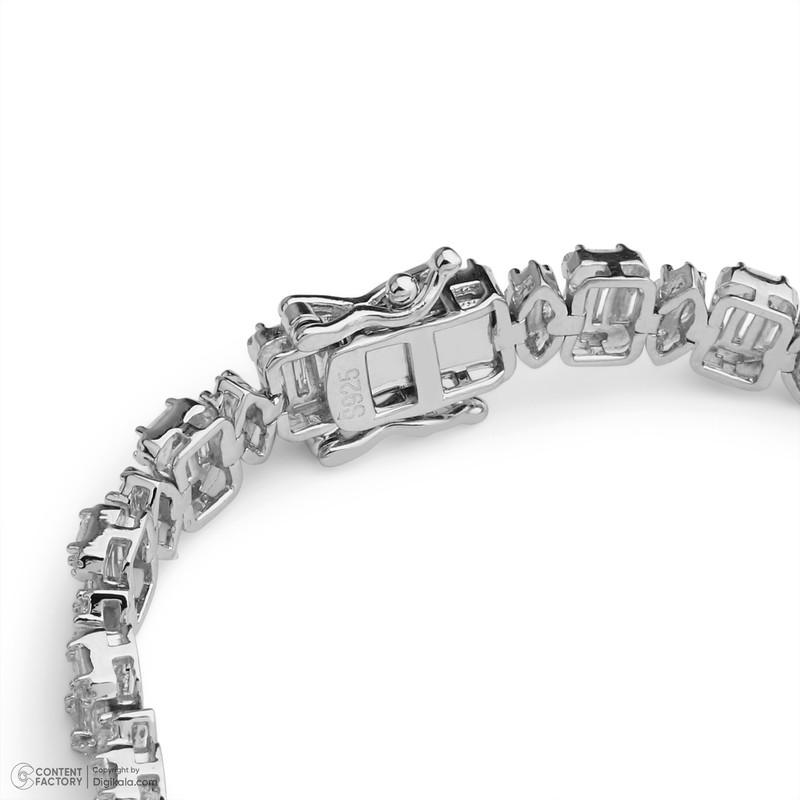 دستبند تنیسی نقره زنانه مایا ماهک مدل MSB253