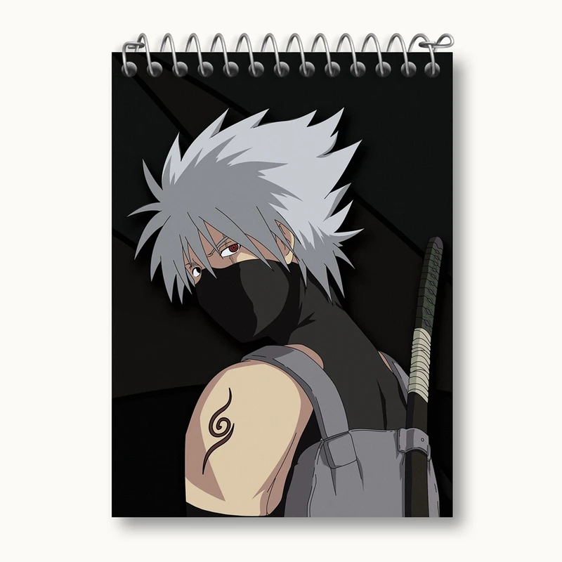 دفتر یادداشت 50 برگ خندالو مدل هاتاکه کاکاشی انیمه ناروتو Naruto کد 11260