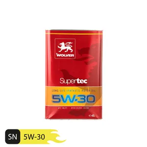 روغن موتور خودرو ولور مدل Super tec 5W30 SN حجم 4 لیتر