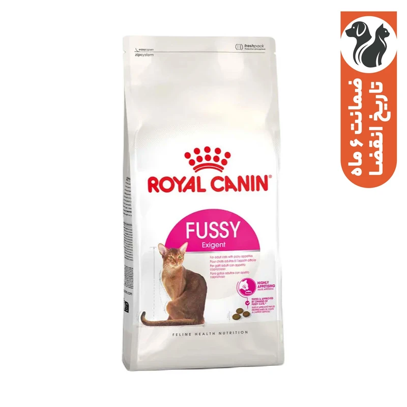 غذا خشک گربه بالغ رویال کنین مدل FUSSY Exigent طعم مرغ وزن 10000 گرم