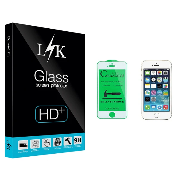 محافظ صفحه نمایش سرامیکی ال کی مدل +LITE مناسب برای گوشی موبایل اپل iPhone 5