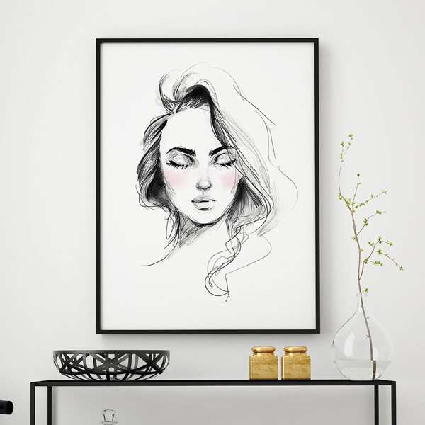 تابلو سالی وود مدل آرامش کد T320411