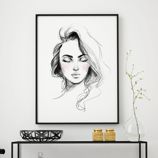 تابلو سالی وود مدل آرامش کد T320411